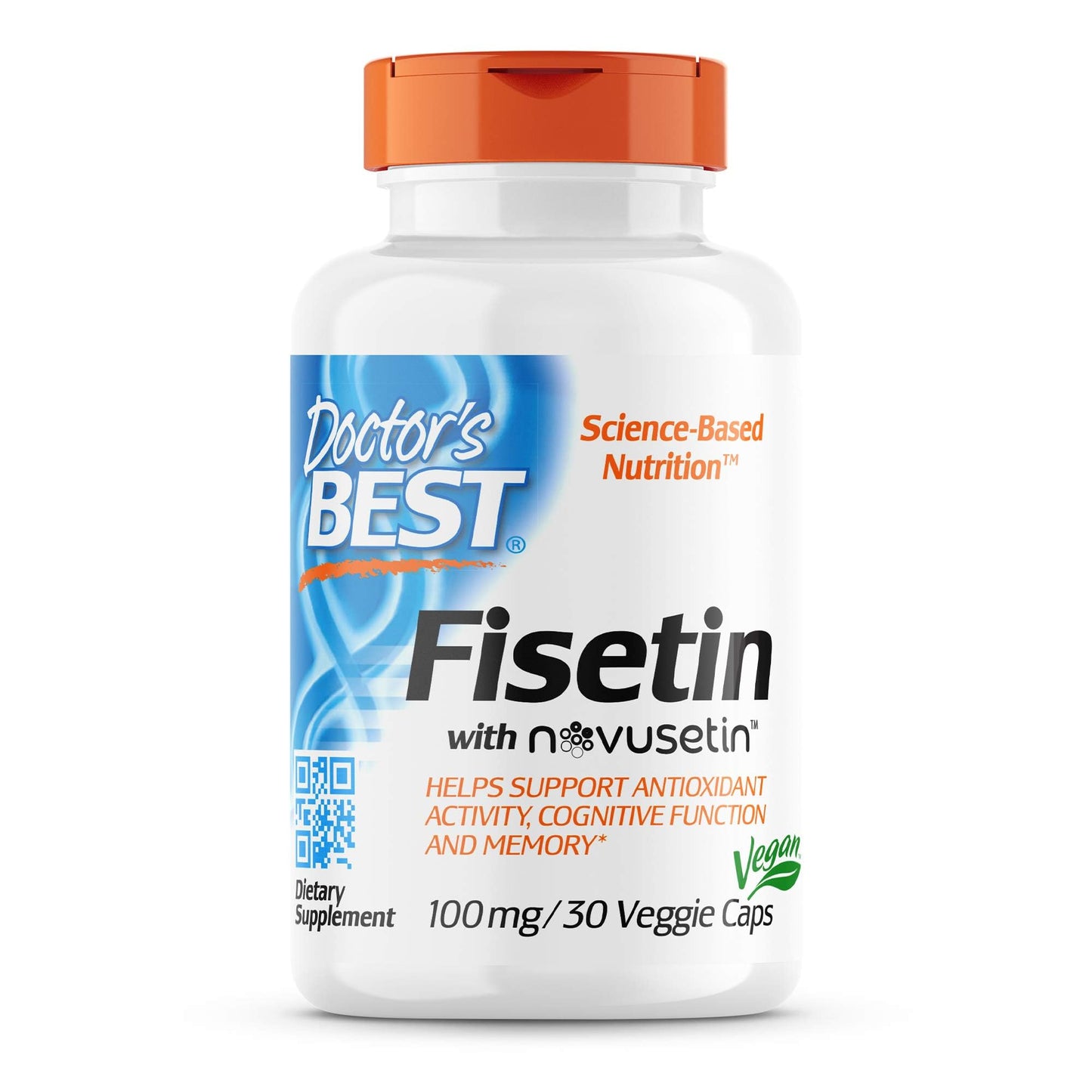 Doctor's Best Fisetin With Novusetin 100mg, 30 capsules