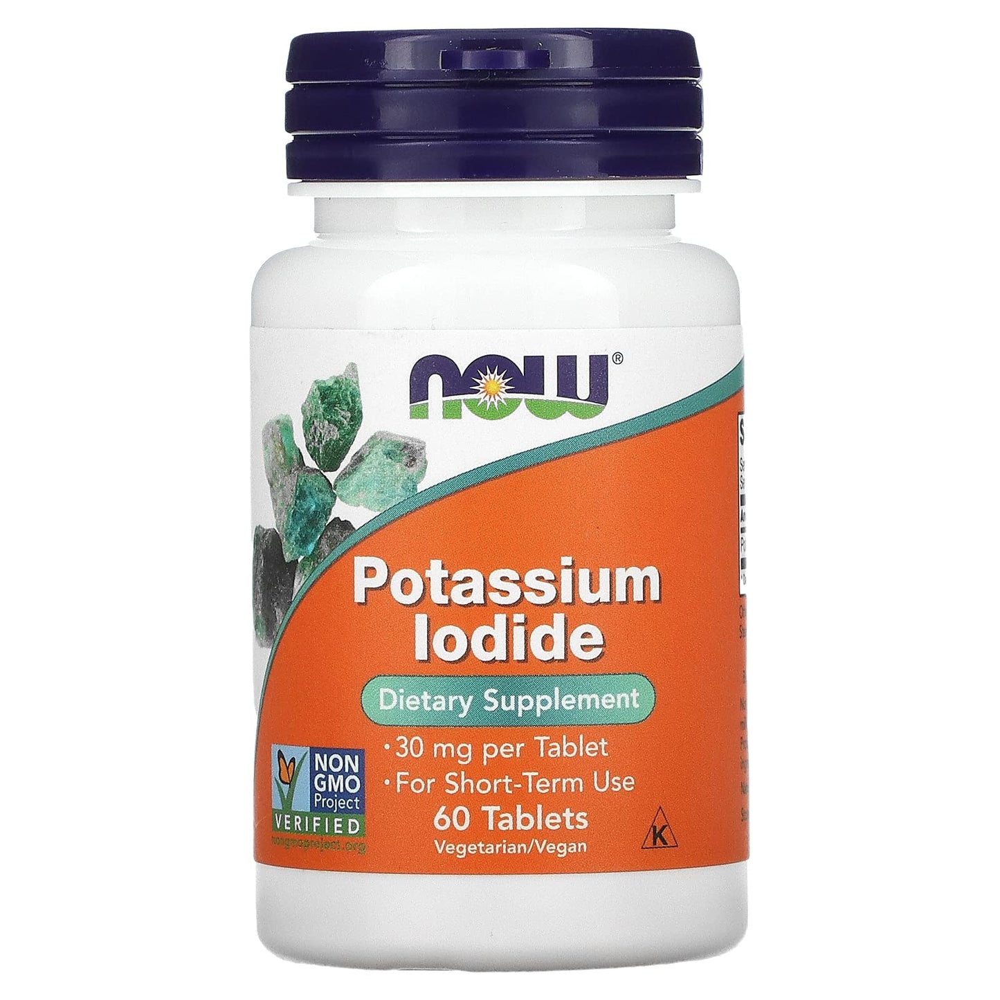 NOW Potassium Iodide 30 mg, 60 tablets