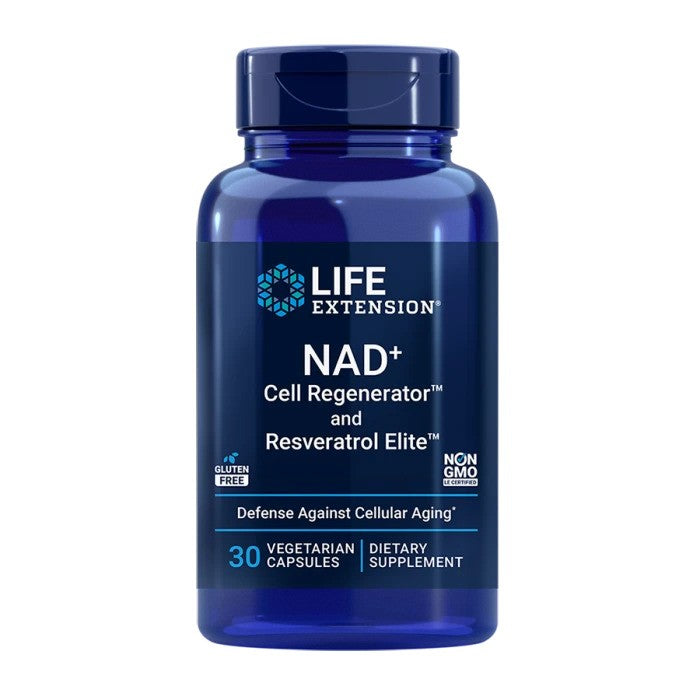 Life Extension Optimized NAD+ Cell Regenerator and Resveratrol, 30 capsules 