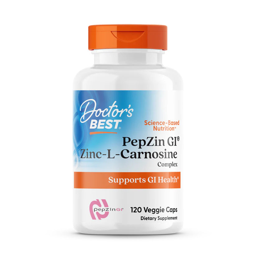 Doctor's Best PepZin GI Zinc-L-Carnosine, 120 capsules