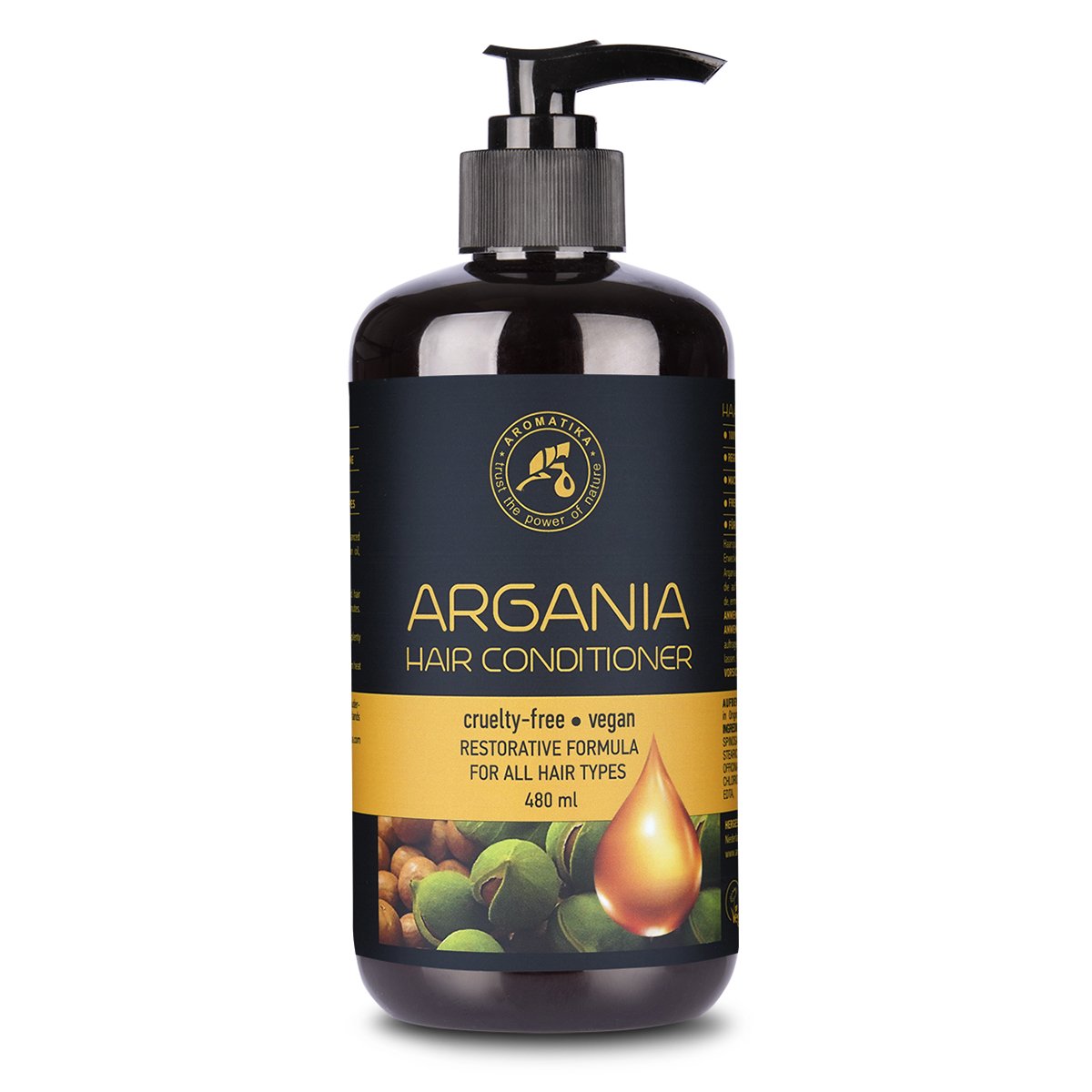 Natural argan oil and herbal extracts restorative conditioner for all hair types, 480 ml