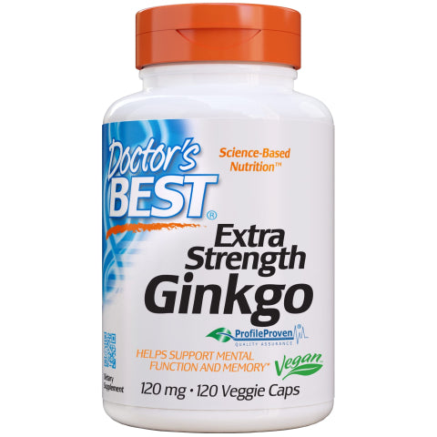 Doctor's Best Ginkgo Biloba 120mg, 120/360 capsules