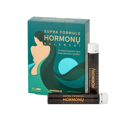 ACONITUM SUPRA FORMULĖ „Hormonų balansui” – 14 buteliukų po 25 ml