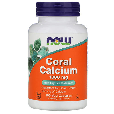 NOW Coral Calcium 1000mg, 100 capsules