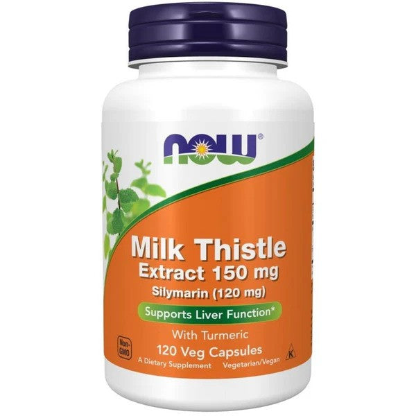 NOW Milk Thistle Bargain with turmeric 150mg, 60 capsules