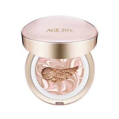 Age 20's Makeup Compact Shade 21 Light Beige su SPF50+ apsauginiu kremu nuo saulės