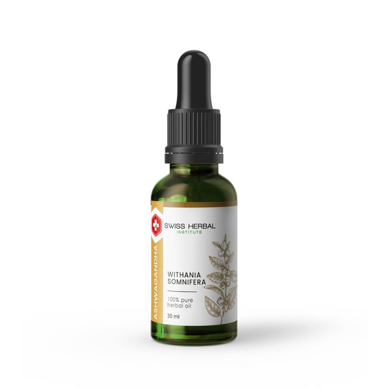 Ashwagandha aliejus, 30ml, Swiss Herbal kaina