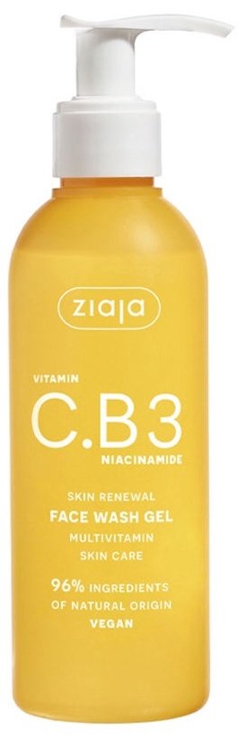 Cleansing face gel Ziaja Vitamin C.B3 Niacinamide, 190 ml