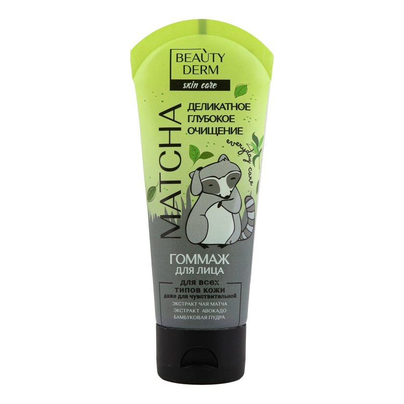 BEAUTYDERM Gomazas–pilingas veidui MATCHA, 75 ml kaina