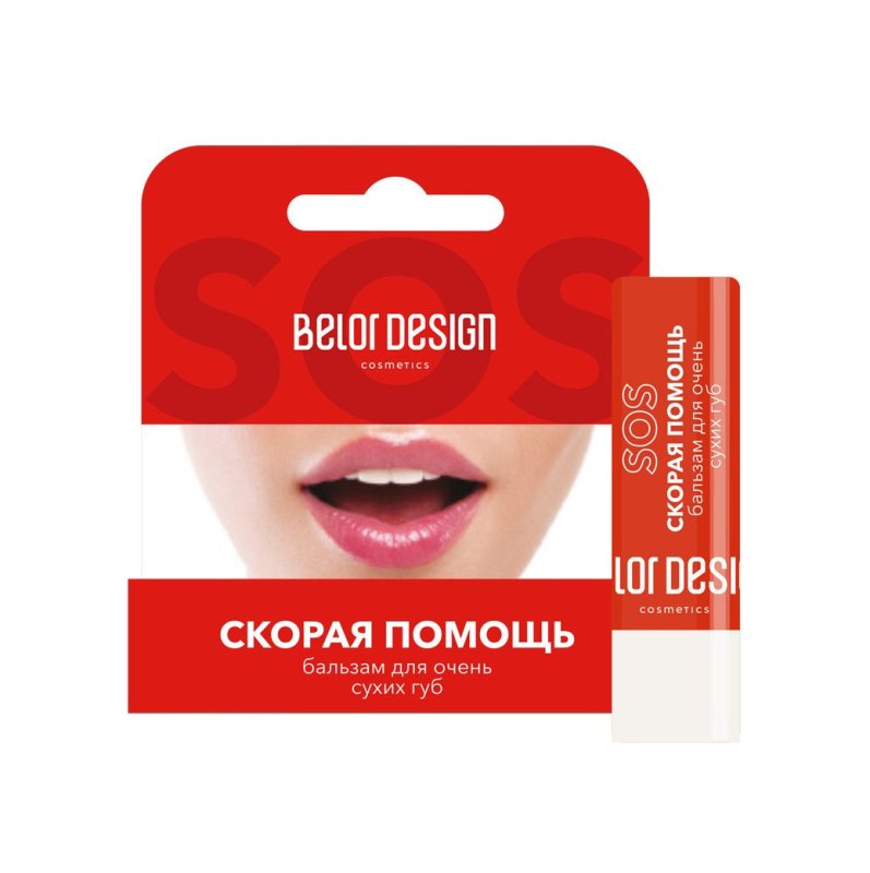 BELOR DESIGN Balzamas labai sausoms lupoms Pirmoji pagalba, 4.4 g kaina