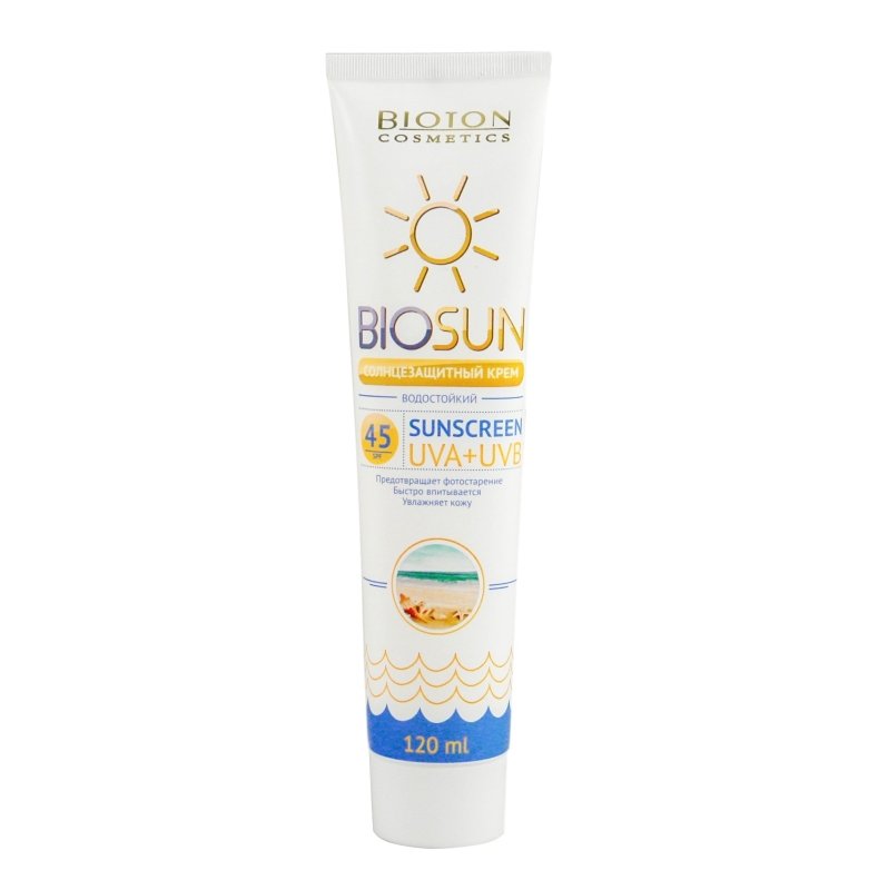 BIOSUN Saules kremas SPF 45, 120 ml kaina