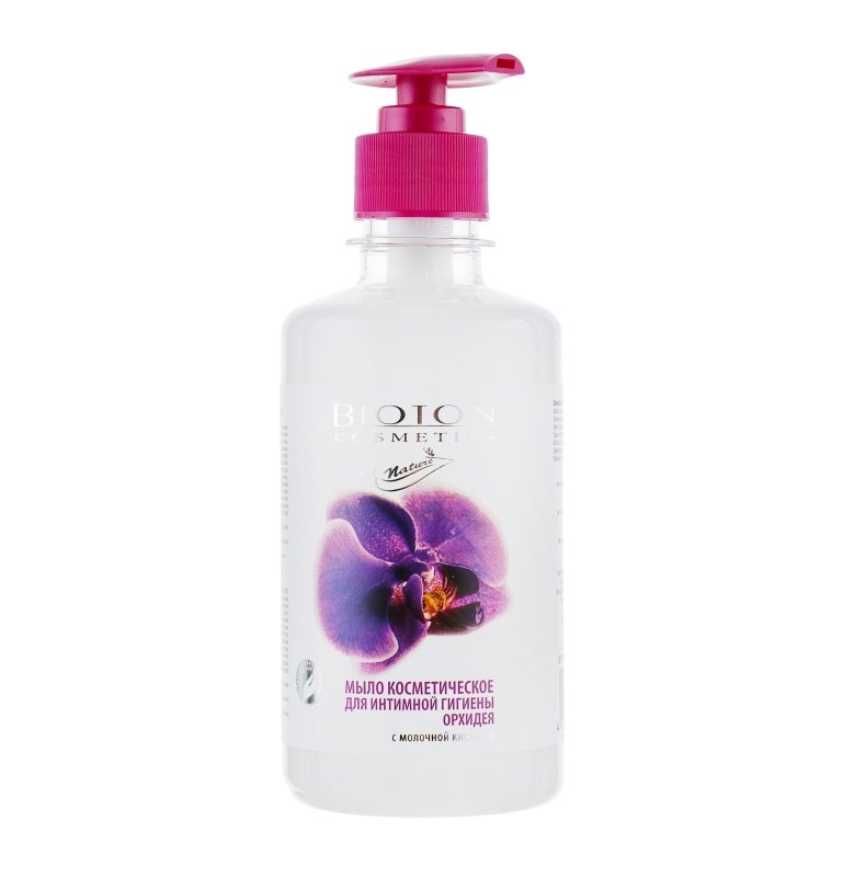 BIOTON COSMETICS Muilas intymiai higienai su pieno rugstimi Orchideja, 300 ml kaina