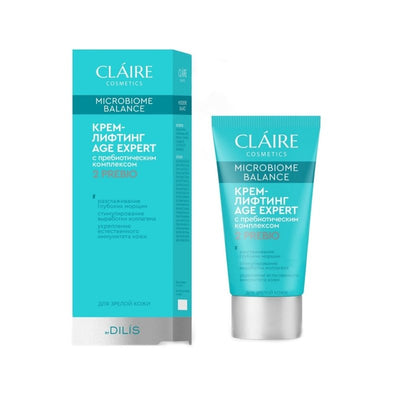 CLAIRE Microbiome Balance Lifting kremas Age Expert su prebiotiku kompleksu brandziai odai, 50 ml kaina