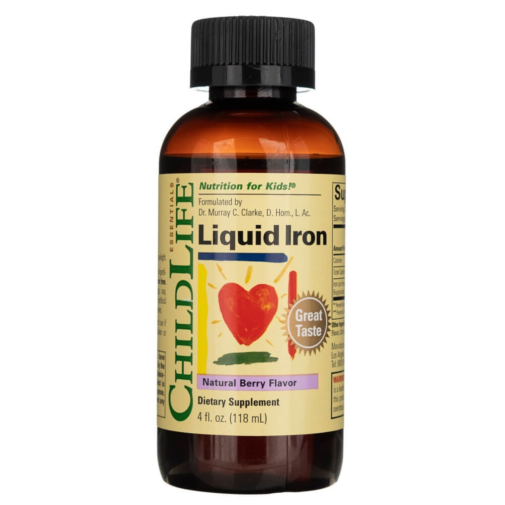 ChildLife Liquid Iron, natūralus uogų skonis - 118 ml