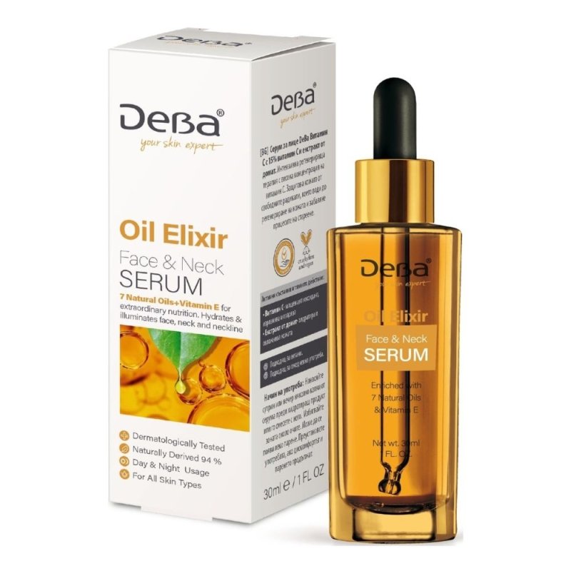 DeBa serumas veidui ir kaklui Oil Elixir, 30 ml kaina