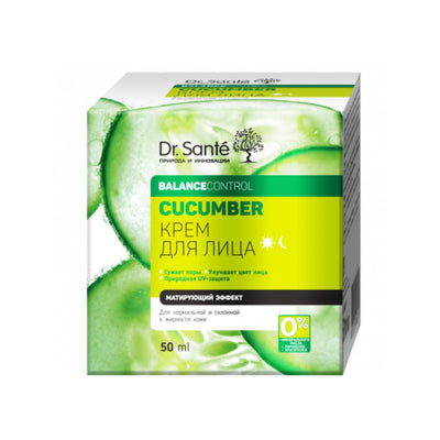 DR.SANTE Cucumber Balance Control Veido kremas, 50 ml kaina