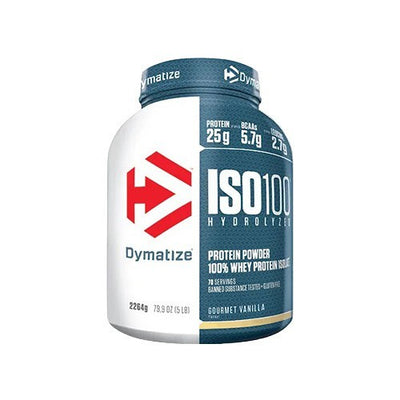 Dymatize ISO 100 hidrolizuotas išrūgų baltymų izoliatas, gurmaniška vanilė - 2264 g