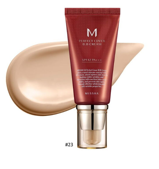 Missha M Perfect Cover B.B kremas SPF 42 PA++ NO.23 Natural Beige - 50 ml