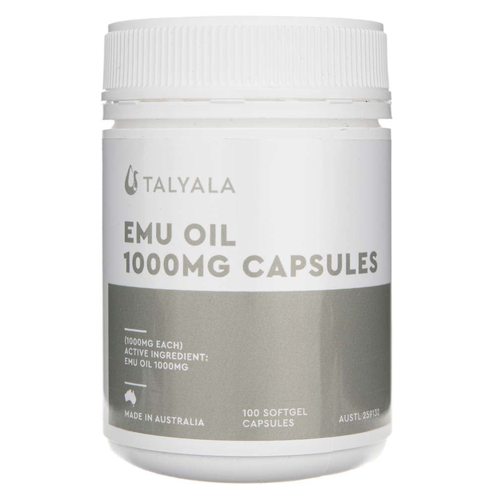 Talyala Emu Oil 1000 mg - 100 kapsulių