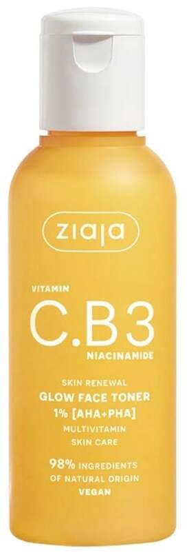 Face tonic Ziaja Vitamin C.B3 Niacinamide, 120 ml