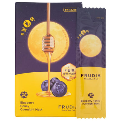 Frudia drėkinamosios naktinės kaukės, vyšnios ir medus - 5 ml x 20 vnt.