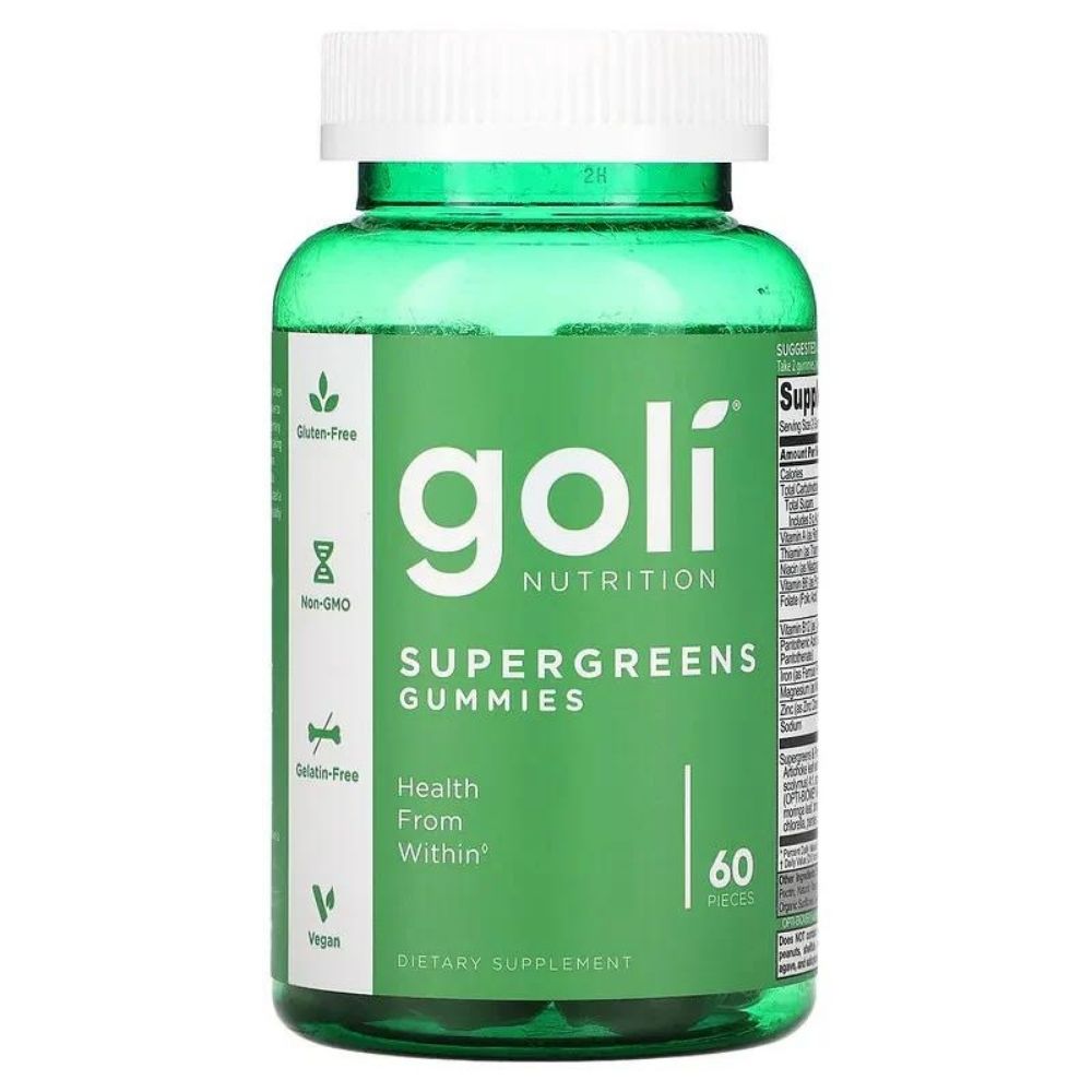 Goli Nutrition Supergreens Gummies - 60 gelių