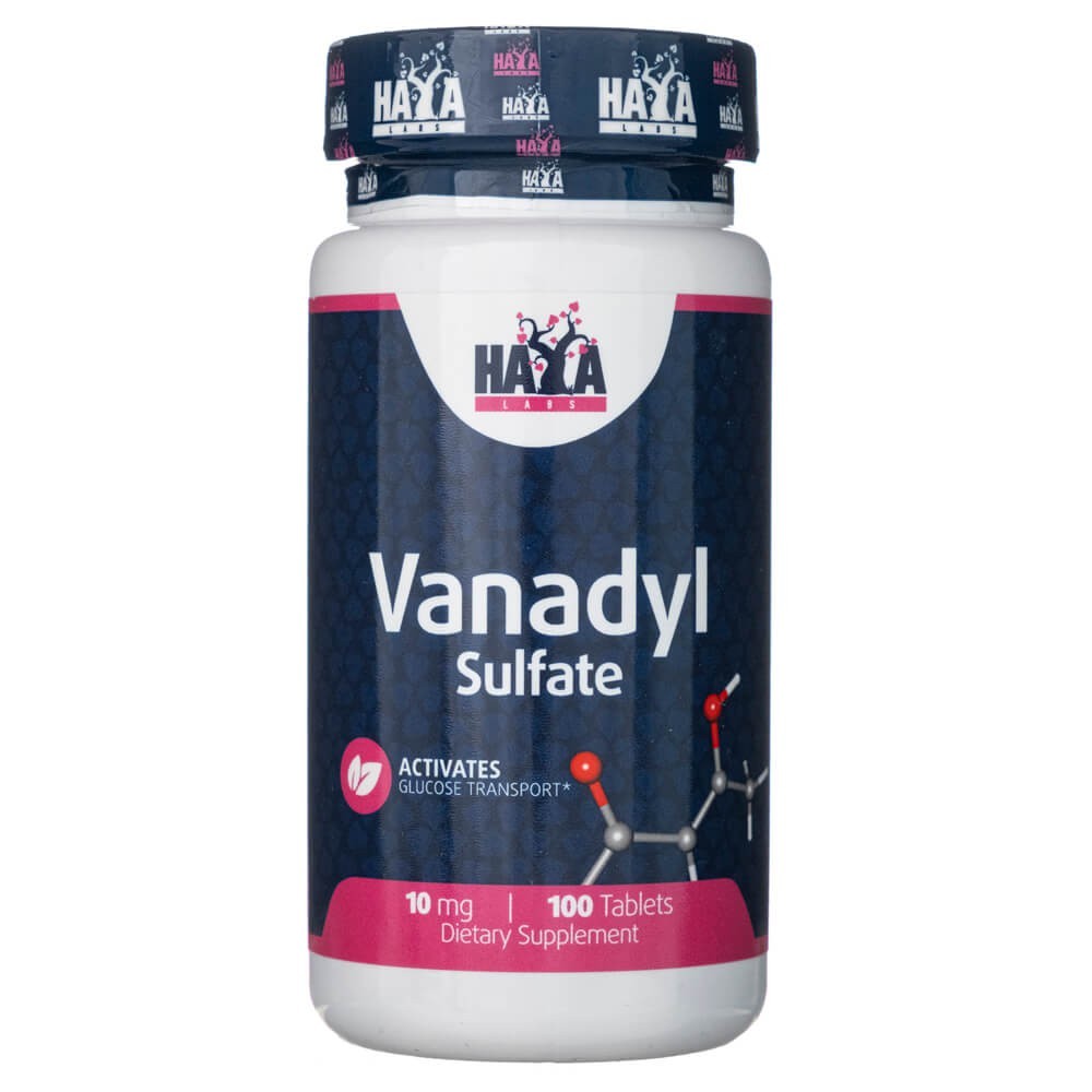 Haya Labs vanadilio sulfatas 10 mg - 100 tablečių