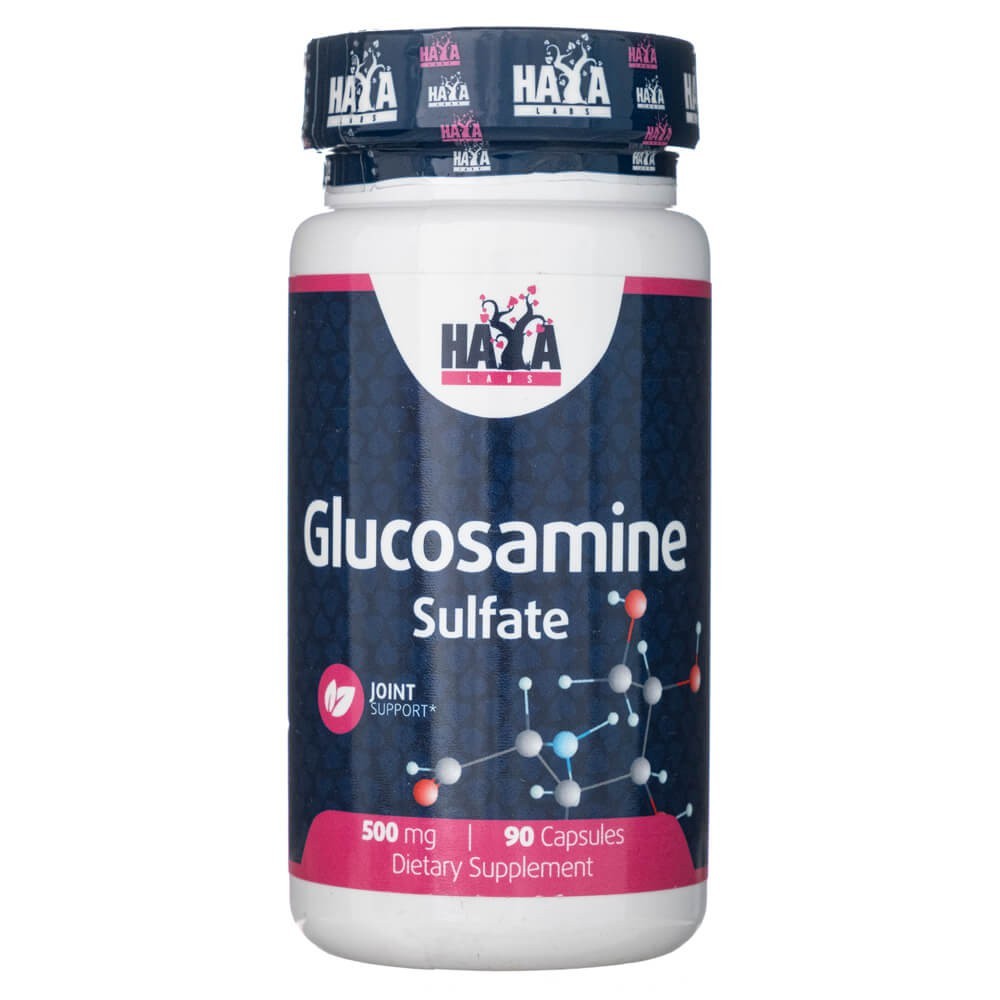 Haya Labs Gliukozamino sulfatas 500 mg - 90 kapsulių