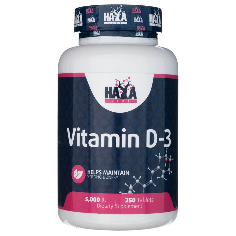 Haya Labs vitaminas D3 5000 TV - 250 tablečių