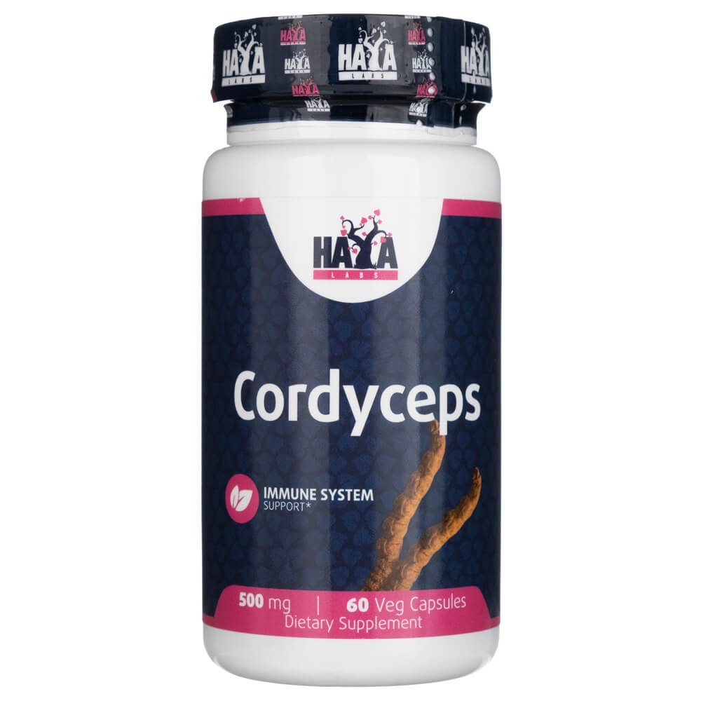 Haya Labs Cordyceps 500 mg - 60 kapsulių