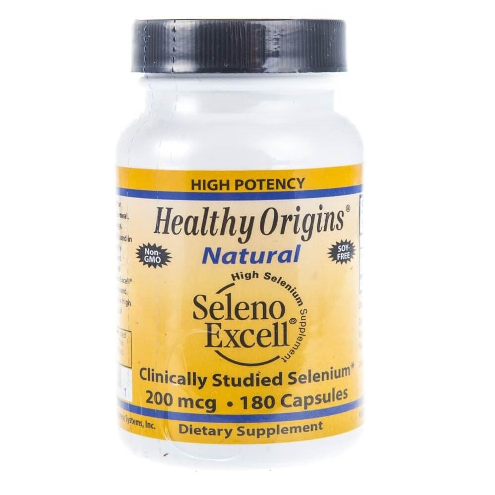 Healthy Origins Seleno Excell 200 mcg – 180 kapsulių