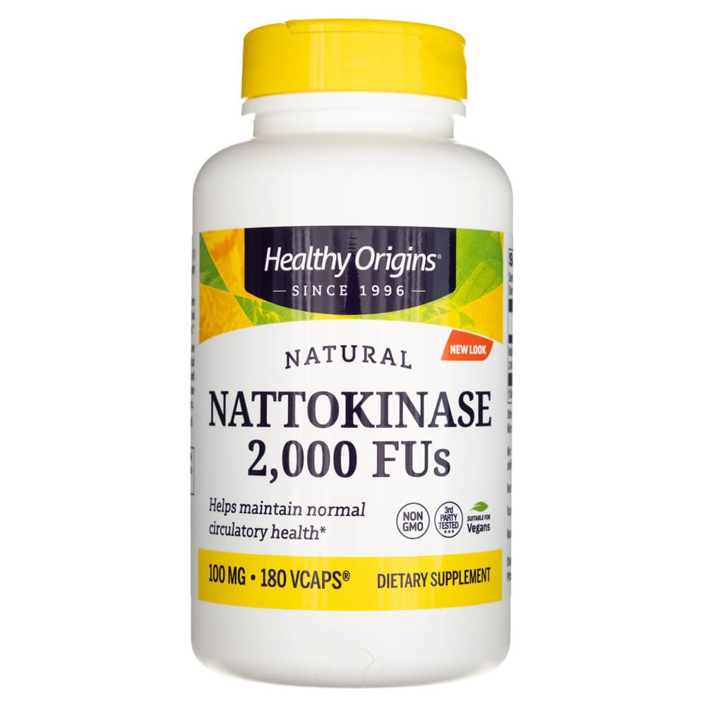 Healthy Origins Nattokinase 2000 FU – 180 kapsulių