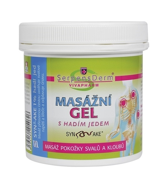 SerpensDerm Masažinis Gelis su Sintetiniu Gyvatės Nuodu SYN-AKE – 250 ml | Raumenims, Sąnariams ir Nugarai