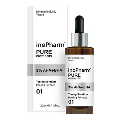 INOPHARM PURE ELEMENTS Veido pilingas su alfa ir beta hidroksi rugstimis, 30 ml kaina