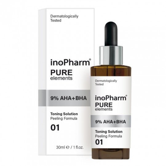 INOPHARM, veido pilingas su 9% AHA + BHA, 30 ml kaina