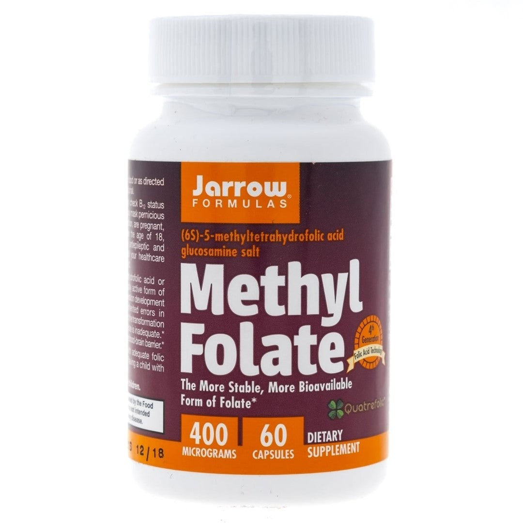 Jarrow Formulas Methyl Folate 400 mcg – 60 kapsulių