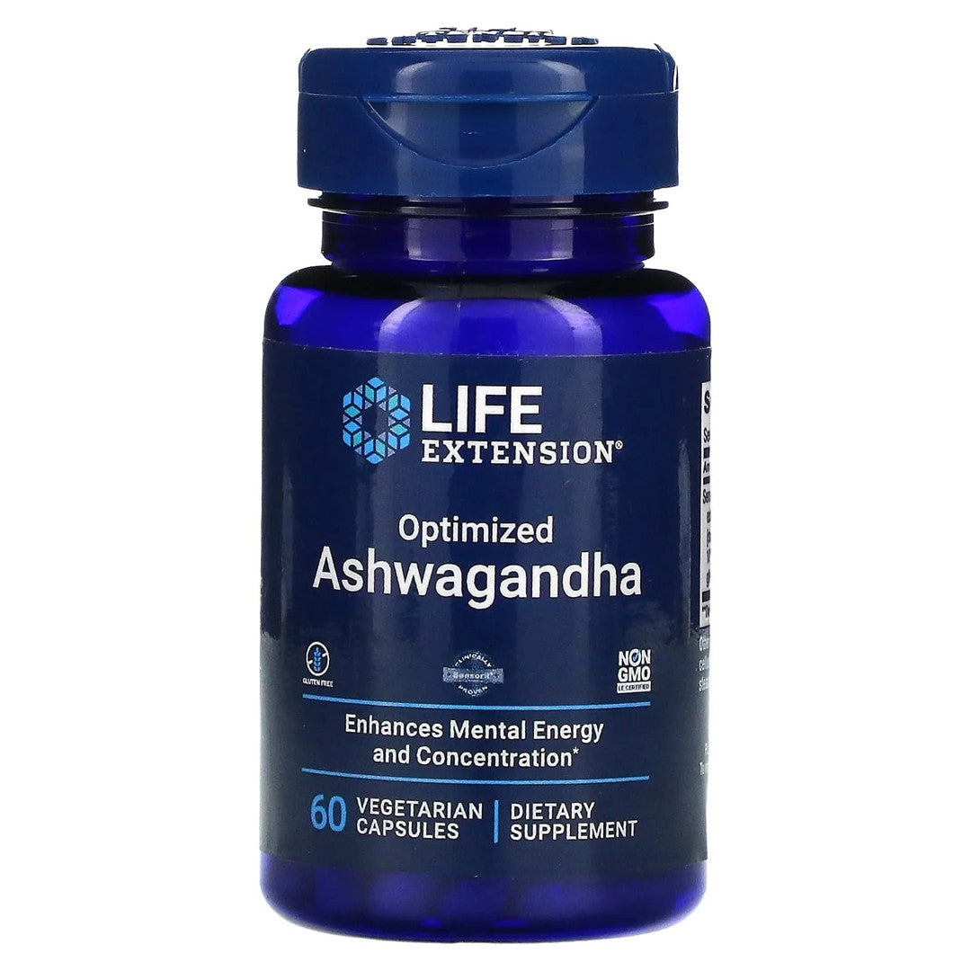 Life Extension optimizuotas Ashwagandha ekstraktas - 60 kapsulių