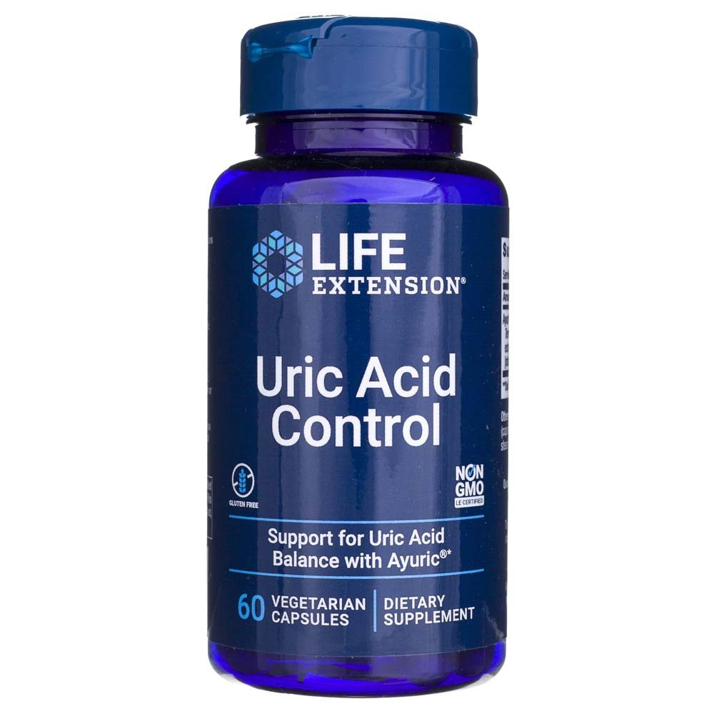 Life Extension Uric Acid Control 100 mg – 60 kapsulių