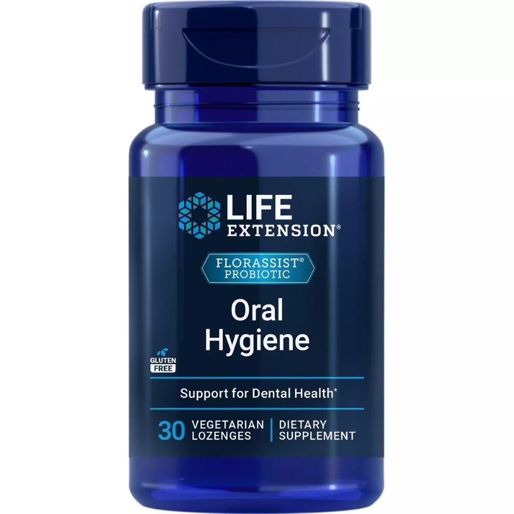 Life Extension FLORASSIST® burnos higiena – 30 pastilių