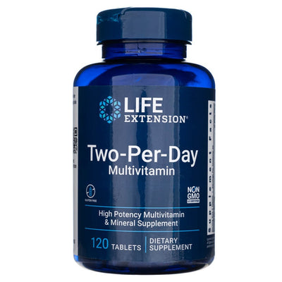 Life Extension dviejų dienų multivitaminai - 120 tablečių