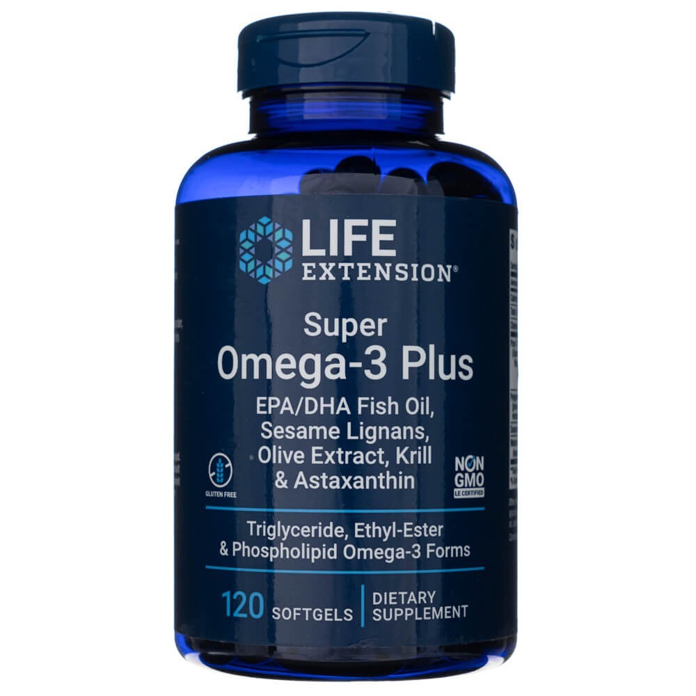 Life Extension Super Omega-3 Plus EPA/DHA - 120 kapsulių