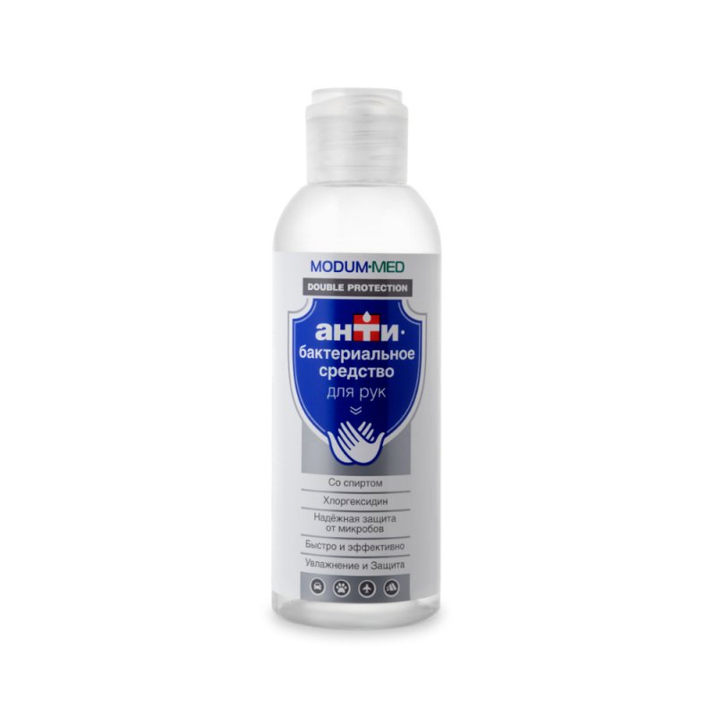 MODUM MED Antibakterine priemone rankoms Double Protection, 150 ml kaina