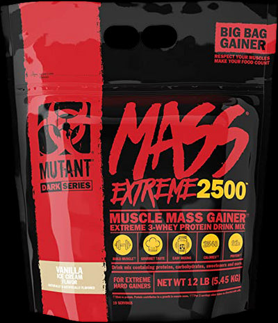 PVL Mutant Mass Extreme 2500 Gainer, vaniliniai ledai - 5450 g