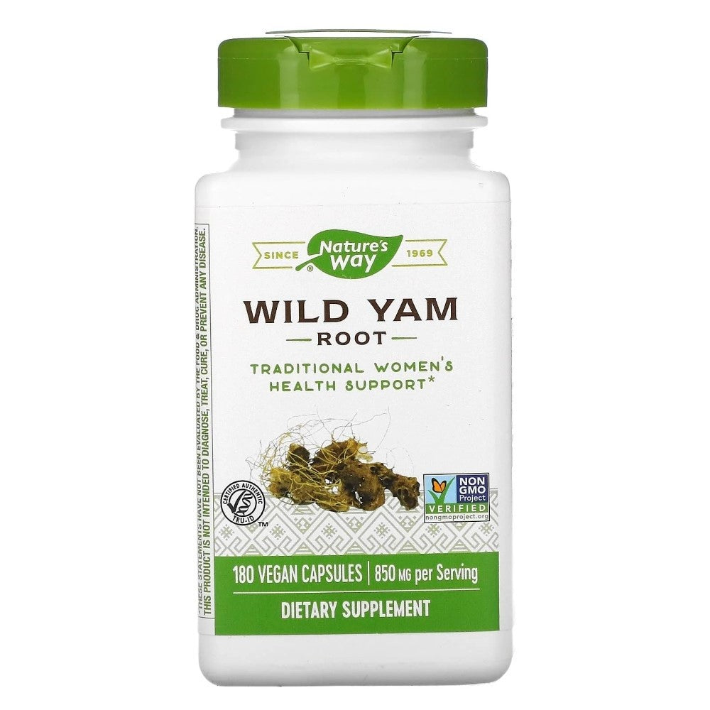 Nature's Way Wild Yam Root 425 mg – 180 kapsulių