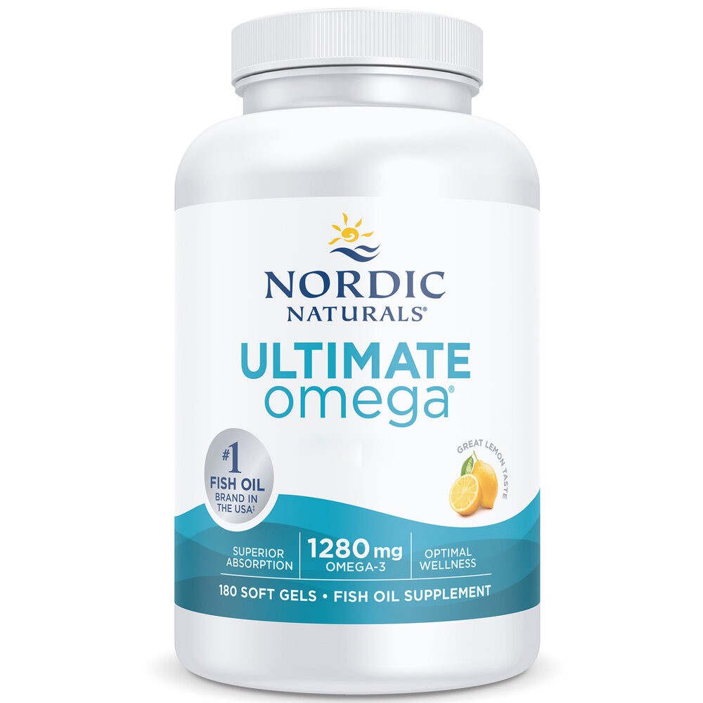 Nordic Naturals Ultimate Omega 1280 mg lemon - 180 kapsulių