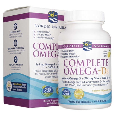 Nordic Naturals Omega Woman su nakvišų aliejumi – 120 kapsulių