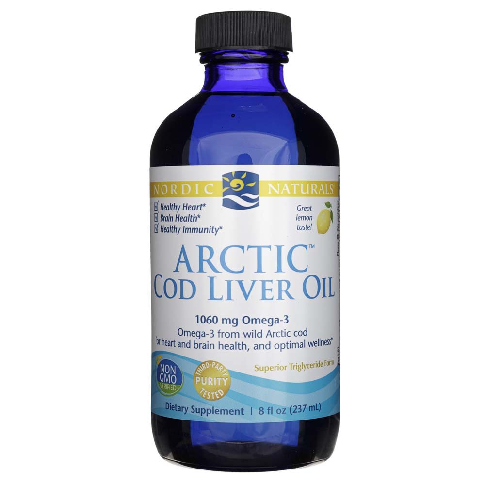 Nordic Naturals Arctic menkių kepenų aliejus citrina - 237 ml