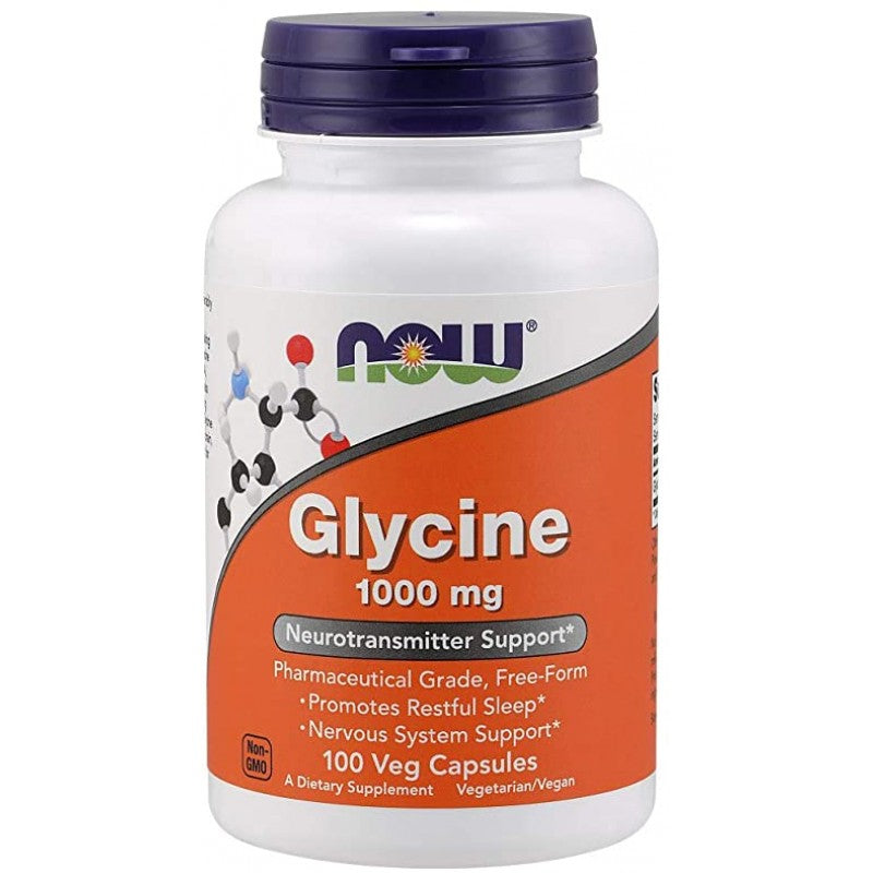 NOW Glycine 1000mg, 100 capsules