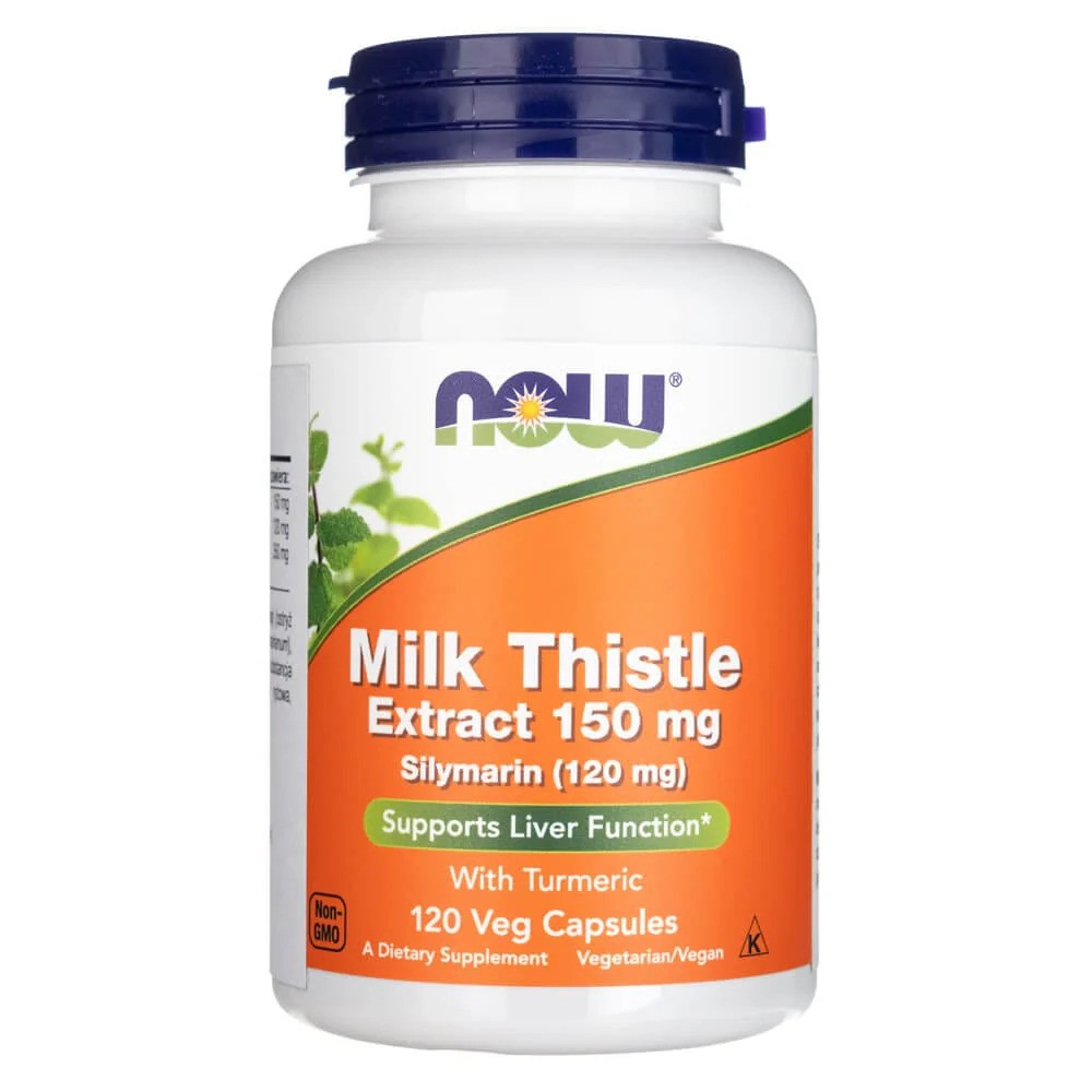 NOW Thistle Extract With Turmeric 120 mg, 60 capsules