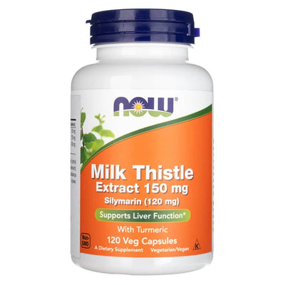 NOW Thistle Extract With Turmeric 120 mg, 60 capsules